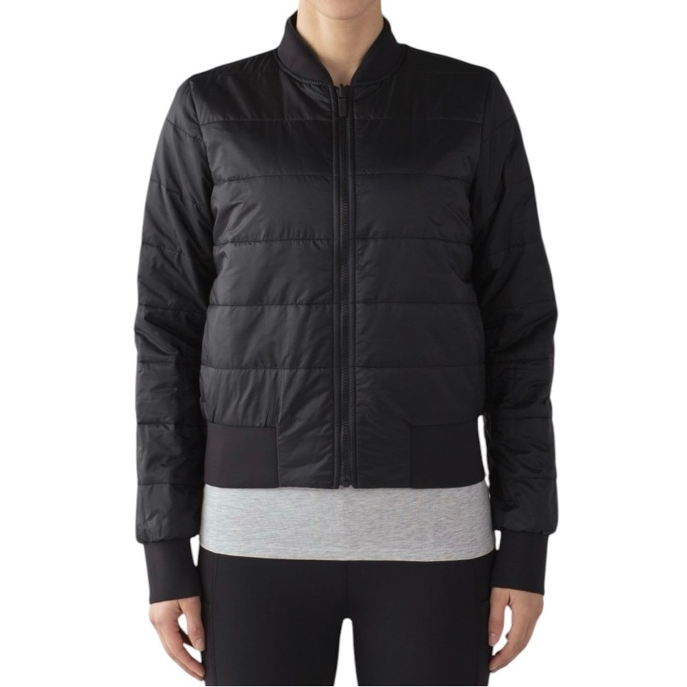 Lululemon Non-Stop Bomber Jacket Reversible
Black Size 4  (First Release) RARE
